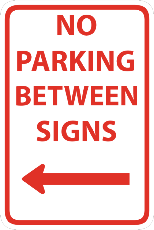 Parking and Regulation Signs 12x18